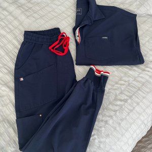 Navy Scrub Set - Joggers